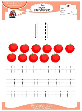 Çocuklar İçin Çizgi Çalışma Sayfaları 